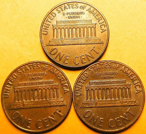 ✅3 Lincoln Cents 1964-P 1969-D & 1970-D✅