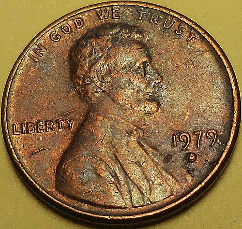 ✅1979-D Lincoln Cent with Odd Mintmark✅