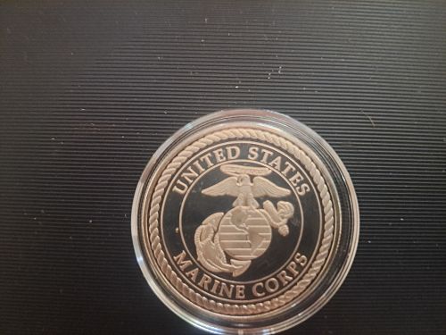 1OZ .999 PROOF UNITED STATES MARINE CORP  HIGH RELIEF