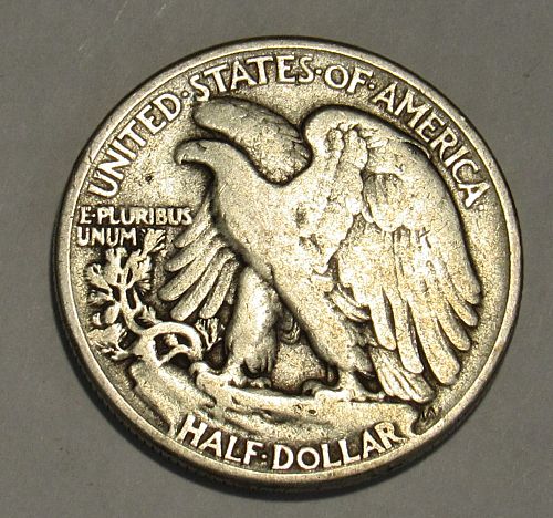 1945 P Walking Liberty Half Dollar in circulated condition