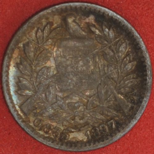 1897 Guatemala 1/2 Reale VF #2