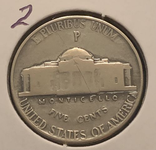 1943 P JEFFERSON WAR NICKEL F COND BIN 2.90