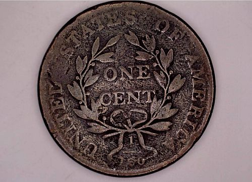 1802 P Draped Bust Large Cents: Normal Reverse