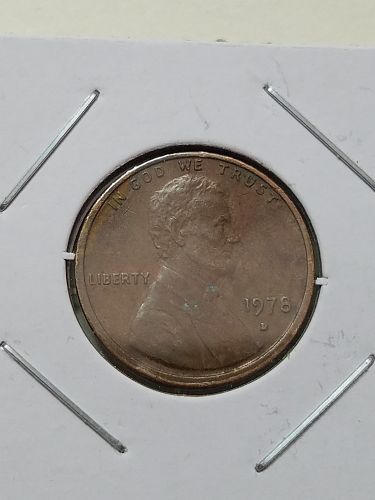 1978 D Lincoln Memorial Copper Cent Penny Double Off Center