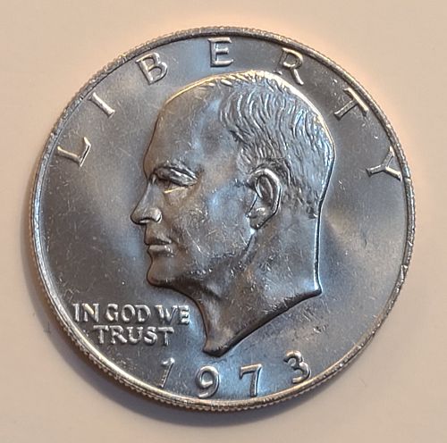1973 Eisenhower Dollar MS-64 (Near Gem)
