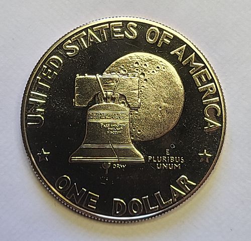 1976-S TYPE 1 Clad Eisenhower Dollar Proof-64 (Near Gem)