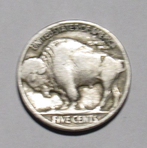 1929 P Buffalo Nickel in circulated condition