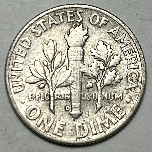 1964 D Roosevelt Dimes 90% Silver Composition 81354