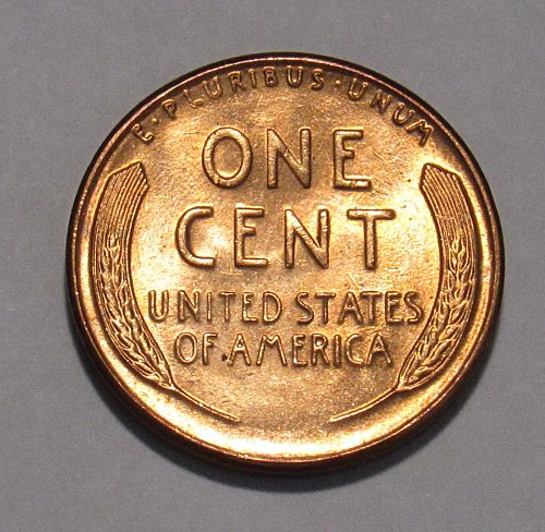 1958 P Lincoln Wheat Cent, BU