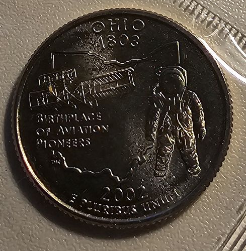 2002-P Ohio State Quarter - BU in Original Mint Cello