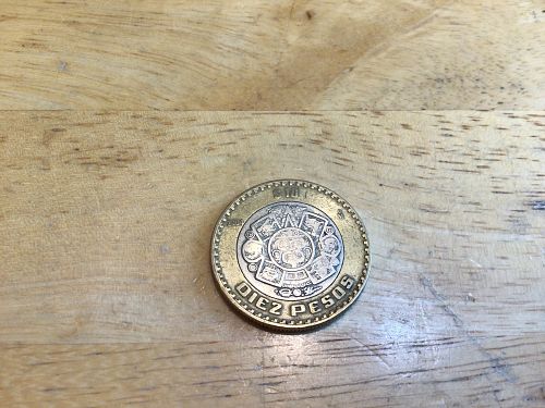 2004 Diez Pesos, $10, Circulated, Good folder filler, Free shipping