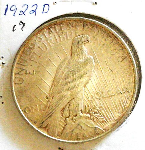 1922 D Peace Dollar