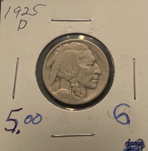 1925 D TYPE 2 BUFFALO NICKEL G COND SELLING BELOW GREY SHEET BIN  5.00