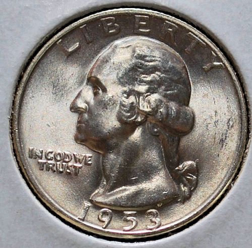 1953 D Washington Quarter BU - O