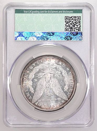 1878 8 Tailfeather Morgan Dollar, Uncirculated, CACG MS-60, Light P/L, VAM-1