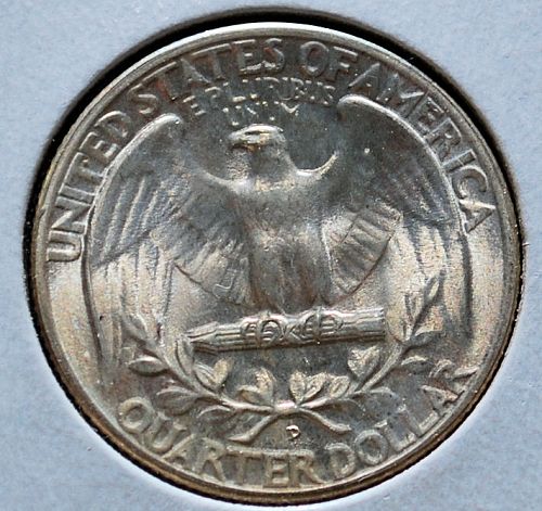1947 D Washington Quarter UNC  - V
