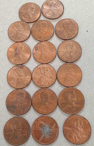 Lincoln circulated cent lot