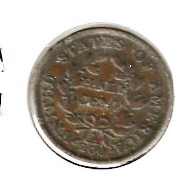 1804  Draped Bust Half Cent: Crosslet 4 -Stems***VG+***