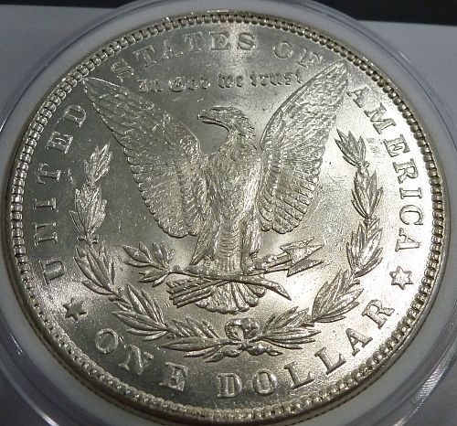 1886-P BRILLIANT UNCIRCULATED MORGAN DOLLAR # STM-F