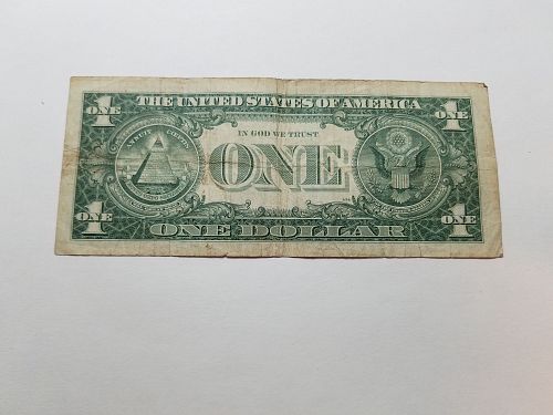 Treasury Series 1957B $1 Dollar Silver Certificate Bill Serial Number X97432573A