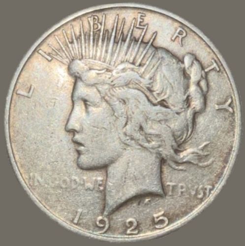 Two (2) Silver Peace Dollars—1923-S & 1925-S