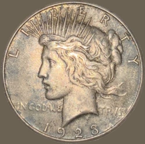 Two (2) Silver Peace Dollars—1923-S & 1925-S