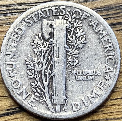 1931 mercury dime in FINE condition