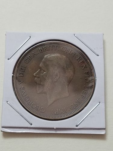 1935 Great Britain One Penny GB UK United Kingdom England George V Smaller Portrait