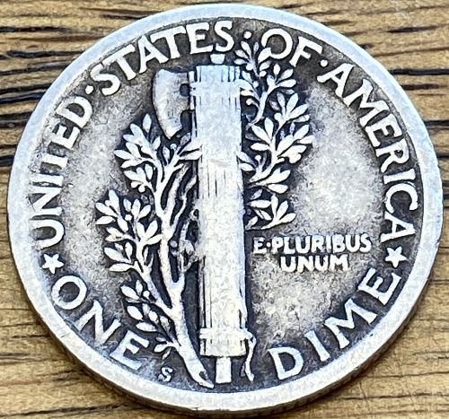 1918S mercury dime in VERY GOOD-FINE condition
