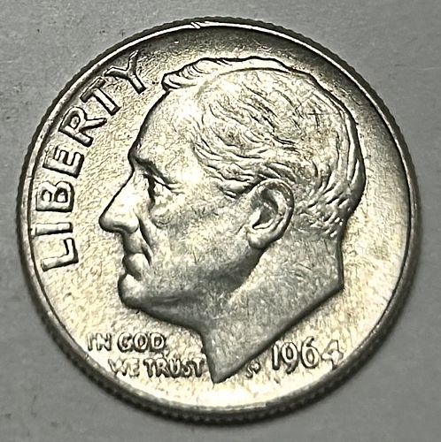 1964 D Roosevelt Dimes 90% Silver Composition 81421