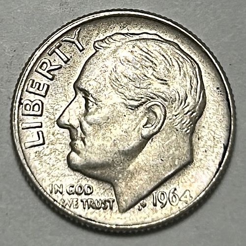 1964 D Roosevelt Dimes 90% Silver Composition 81431