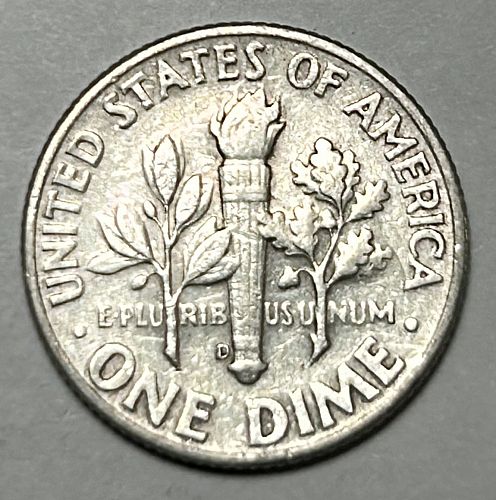 1964 D Roosevelt Dimes 90% Silver Composition 81442