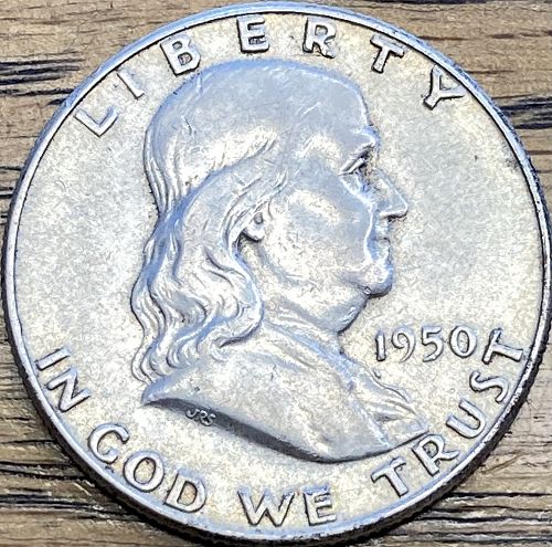 1950 Franklin half in EXTREMELY FINE condition
