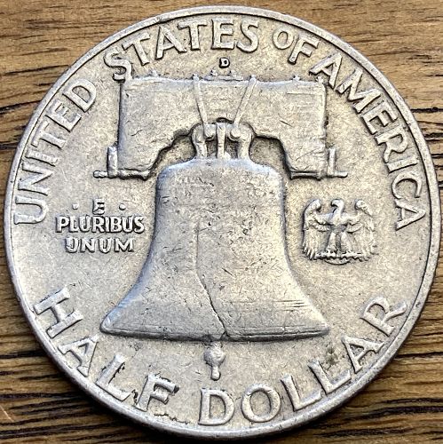 1958D Franklin half in VERY FINE condition