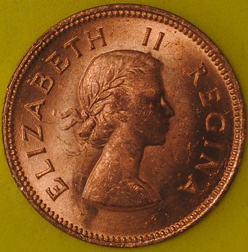 1959 South Africa Halfpenny BU