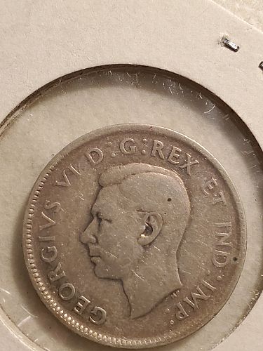 1944 Canada 25 Cent Coin