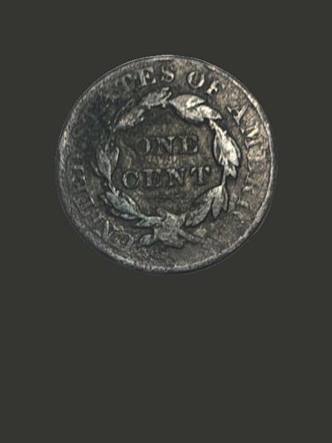 1834-P Coronet Liberty Head Large Cent Large 8 - Large Stars - Med Letters - F (Fine)