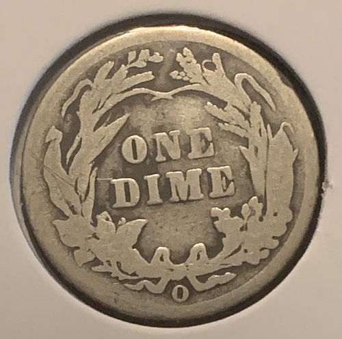 1903 O BARBER DIME DAMAGE BENT FILLER COIN SELLING BELOW GREY SHEET BIN 3.00