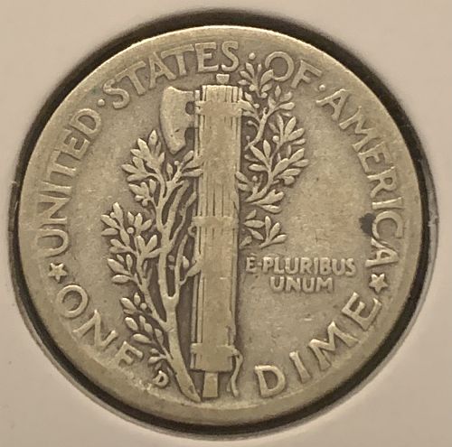 1936 D MERCURY VG COND SELLING BELOW GREY SHEET BIN 3.00