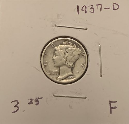 1937 D MERCURY F COND SELLING  BIN 9.75