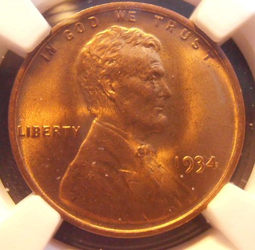 1934 P Lincoln Cent , NGC Certified, (34PN64)