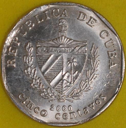 2000 Cuba 5 Centavos BU