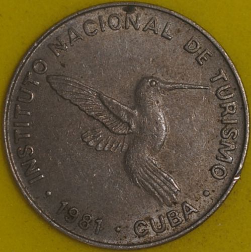 1981 Cuba 10 Centavos XF #2