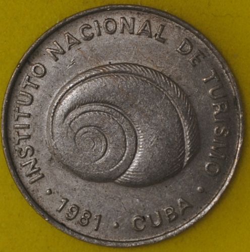 1981 Cuba 5 Centavos AU