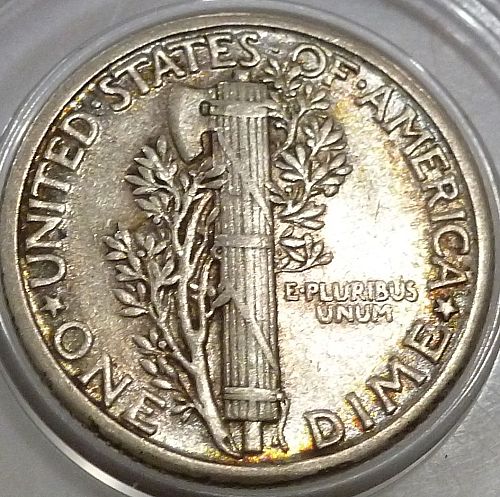 1930-P Extra Fine Mercury Dime XF Graded ( 800-12 )