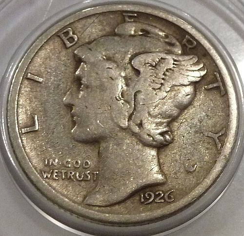 1926-D  VF Mercury Dime Very Fine ( 800-01)