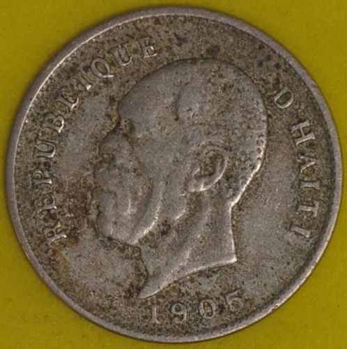 1905 Haiti 5 Centimes VF