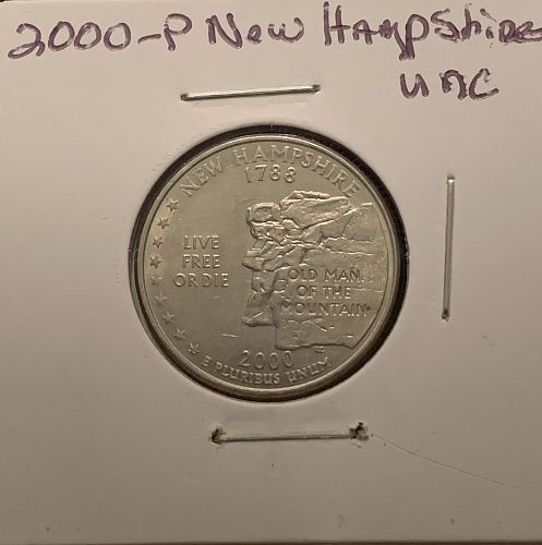 2000 P NEW HAMPSHIRE QUARTER UNC COND BIN .50