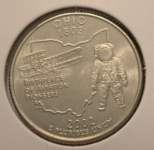 2002 P OHIO QUARTER UNC COND BIN .50