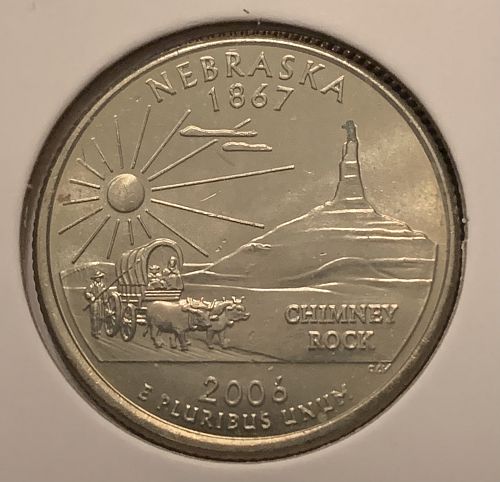 2006 P NEBRASKA STATE QUARTER UNC COND BIN .50